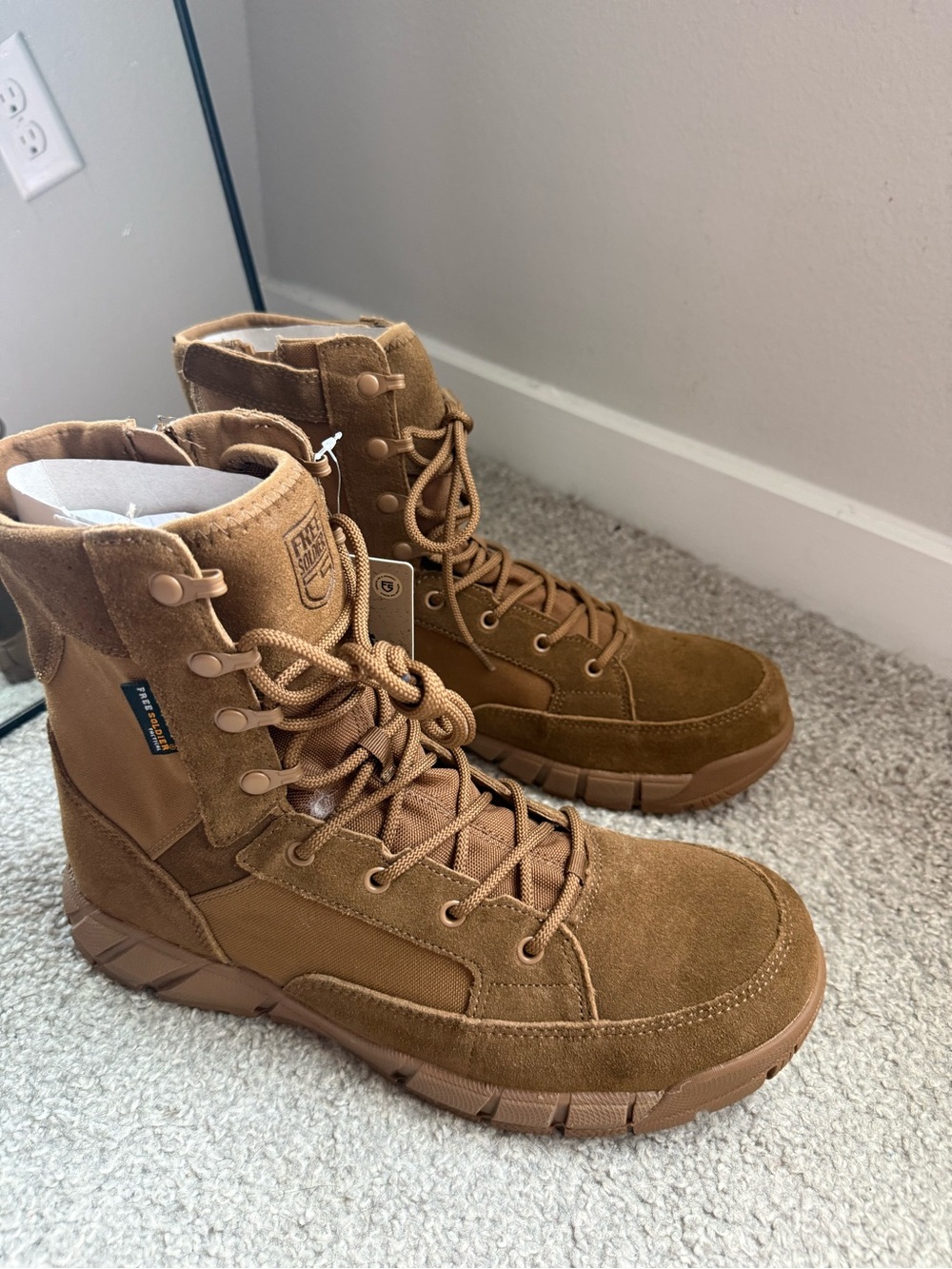 Free soldier boots men’s 13 new